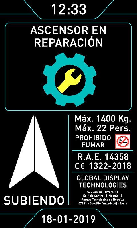 Display MD 154C vertical